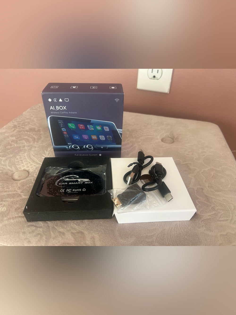 AI Box CarPlay, 3-in-1 Wireless CarPlay Adapter Android Auto OEM Wired Cars